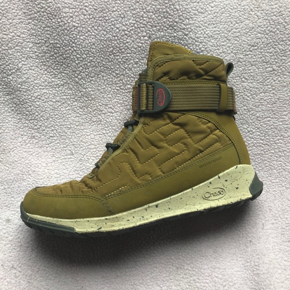 Chaco Olive Quilted Winter Boots - Picture 2 of 5